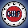 Gulf 1960 Wall Clock, LED Lighted