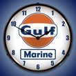 Gulf Marine Wall Clock, LED Lighted