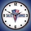 Hudson Sales and Service Wall Clock, LED Lighted