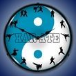Karate  Wall Clock, LED Lighted: Sports