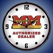 Minneapolis Moline Farm Tractor Wall Clock, LED Lighted, Logo