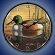 Northern Shovler Duck Wall Clock, LED Lighted