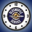 Oldsmobile Service Wall Clock, LED Lighted