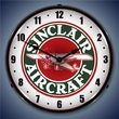 Sinclair Aircraft Wall Clock, LED Lighted: Airplane Theme