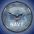 United States Navy Wall Clock, LED Lighted