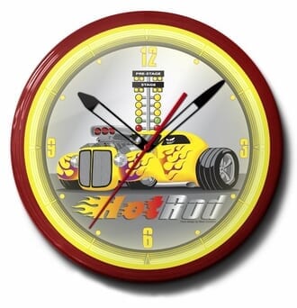 Hot Rod Neon Clocks: Bitchin Themes, High Quality, 20 Inch