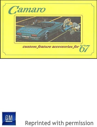 1967 Camaro Custom Feature Accessories Brochure