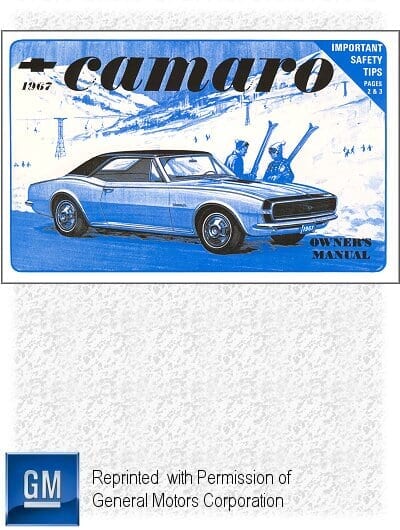 1967 Chevrolet Camaro, Camaro SS Owner's Manual
