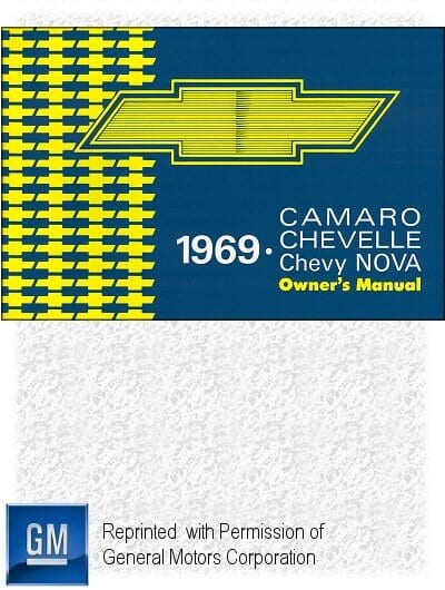 1969 Chevrolet Camaro, Chevelle, El Camino, Chevy Nova Owner's Manual