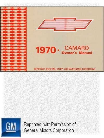 1970 Chevrolet Camaro Owner's Manual