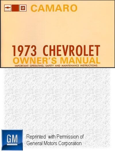 1973 Chevrolet Camaro Owner's Manual
