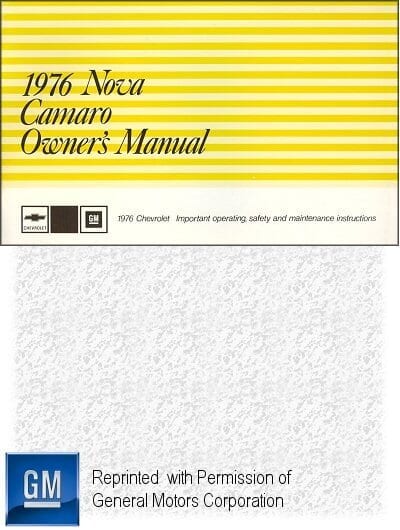 1976 Chevrolet Camaro Owner's Manual