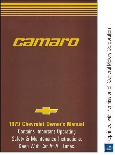 1979 Chevrolet Camaro Owner's Manual