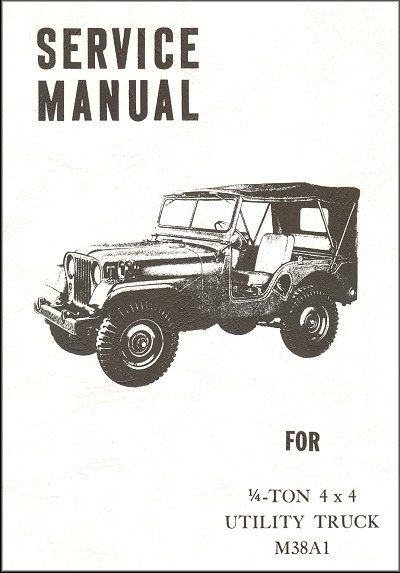 1951-1971 Jeep Maintenance Manual M38A1 Utility Truck - TM9804A