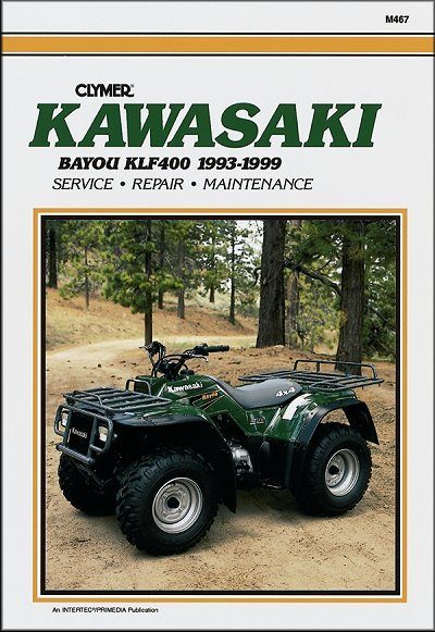 Kawasaki Bayou KLF400 ATV Repair Manual 1993-1999 - Clymer M467