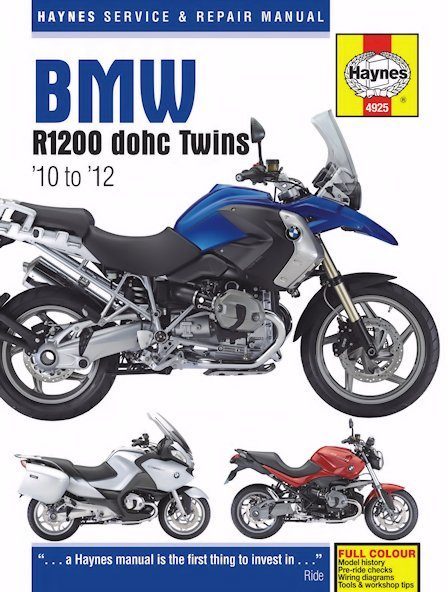 BMW R1200 dohc Twins Repair Manual 2010-2012 - Haynes