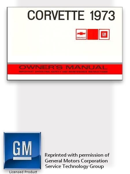 1973 Chevrolet Corvette Owner's Manual