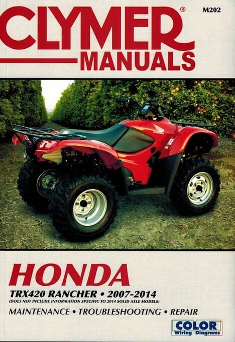 Honda TRX420 Rancher Repair Manual (2007-2014)