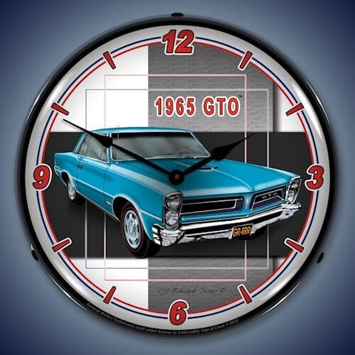 1965 GTO LED Lighted Clock