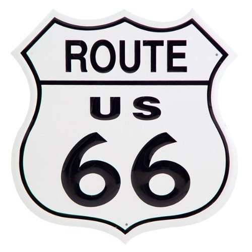 Route 66 Shield Tin Sign