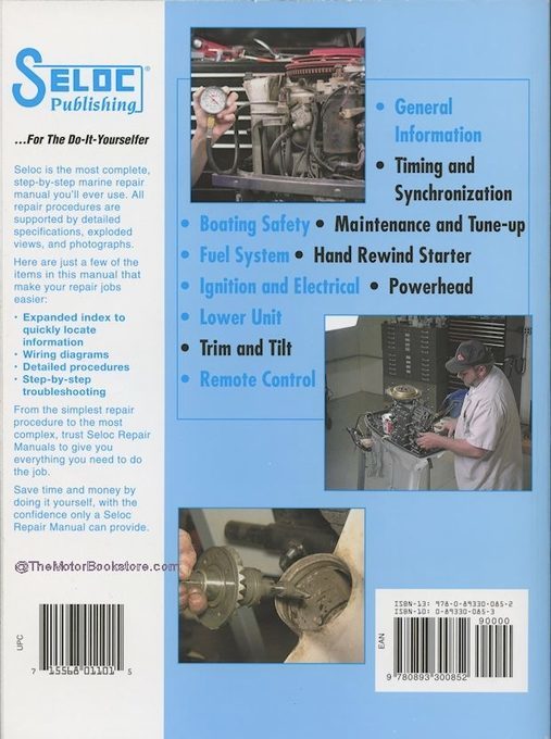Chrysler / Force Outboard Motor Repair Manual 3-150 HP 1962-1999