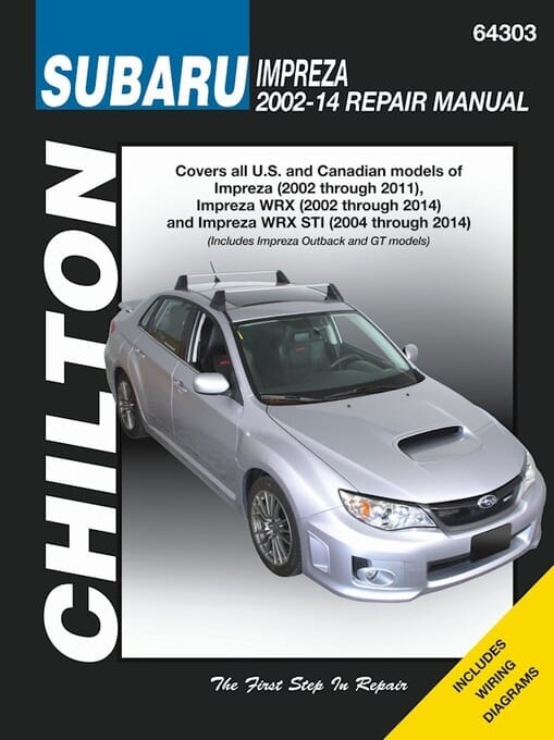 Subaru Impreza (WRX /WRX STI) Repair Manual: 2002-2014