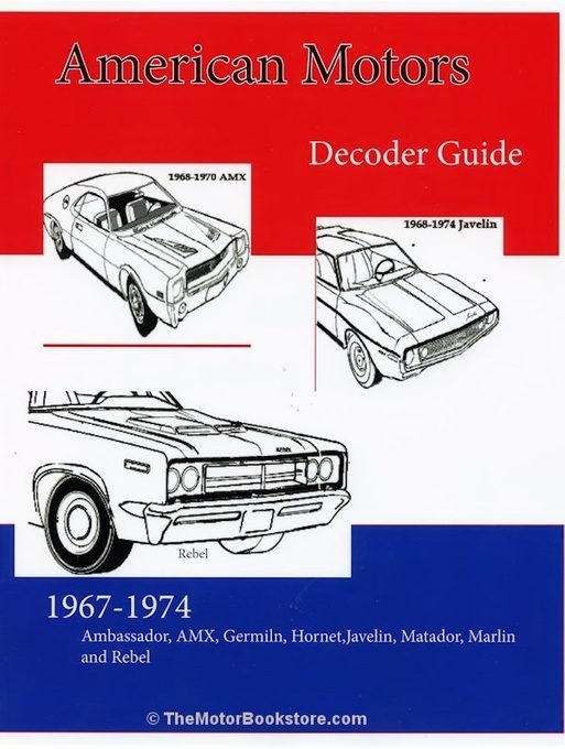 AMC Decoding Guide 1967-1974: AMX, Javelin, Gremlin, Marlin, etc.