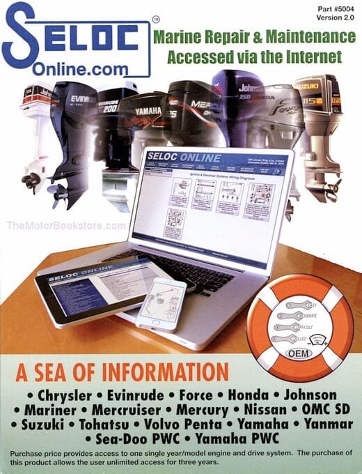 Outboard, Inboard, PWC Engine Repair Manual (Online): 1962-2015