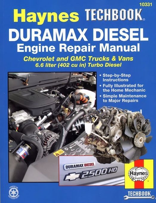 Duramax Diesel Engine Repair Manual 20012019, GM 6.6L