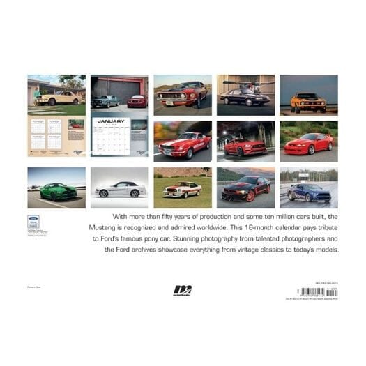 Ford Mustang Wall Calendar (2020) - 9780760365472 | TheMotorBookstore