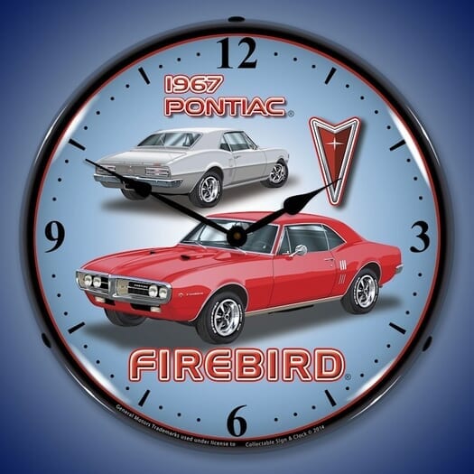 1967 Pontiac Firebird LED Lighted Clock