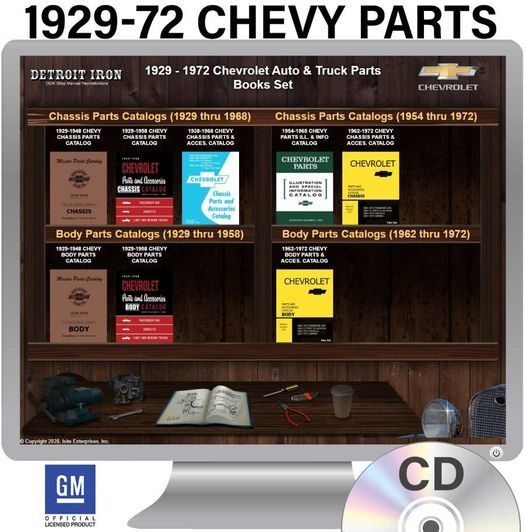 1929-1972 Chevrolet Auto / Truck Parts Manuals Kit