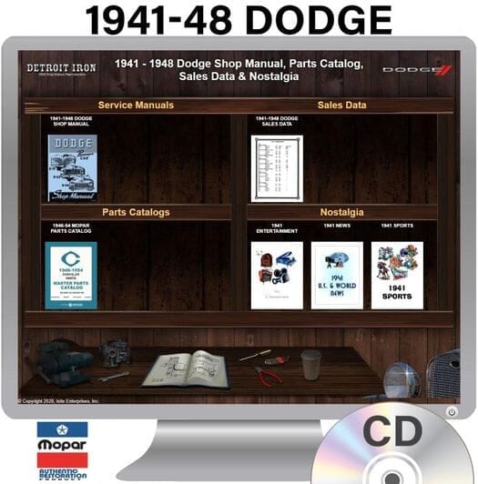 1941-1948 Dodge OEM Manuals - CD