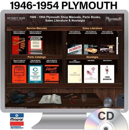 1946-1954 Plymouth OEM Manuals - CD