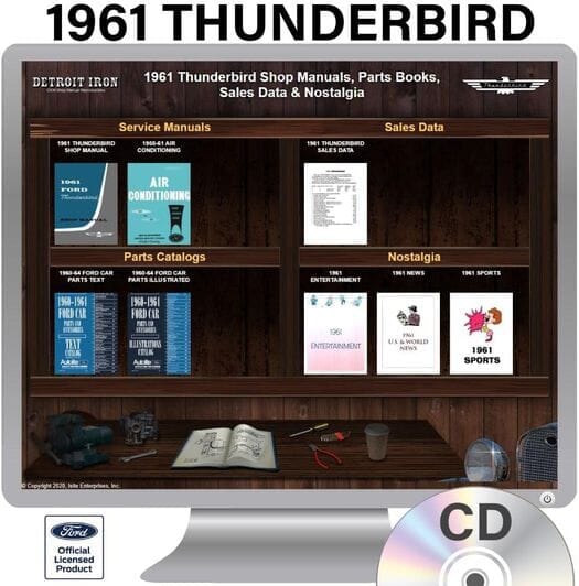 1961 Thunderbird OEM Manuals - CD