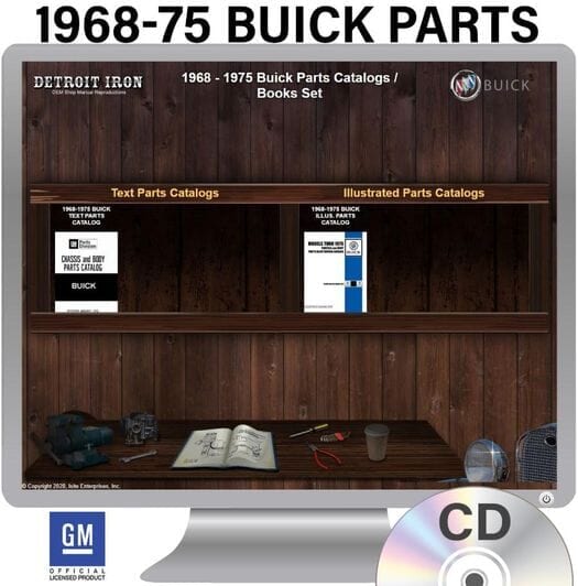 1968-1975 Buick Parts OEM Manuals - CD
