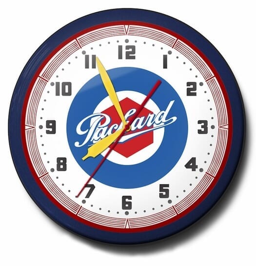 Packard Car Neon Clock, High Quality, 20 Inch