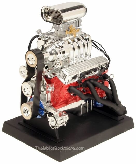 Chevy Blown Hot Rod Engine Die-Cast,1:6 Scale