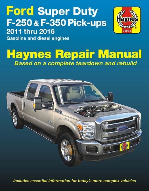 Ford F250 / F350 Super Duty Repair Manual 20112016 Haynes 36064