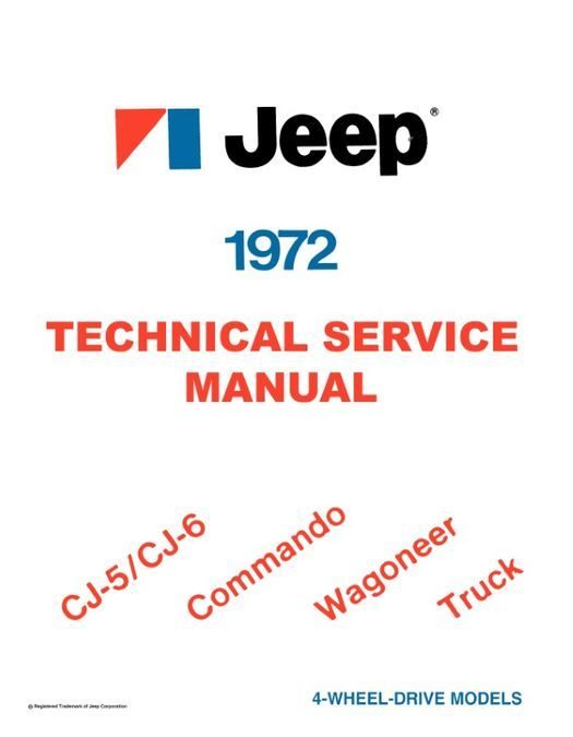 1972 Jeep Shop Manual