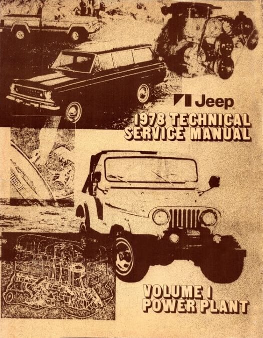 1978 Jeep Technical Service Manual (3 Volumes)