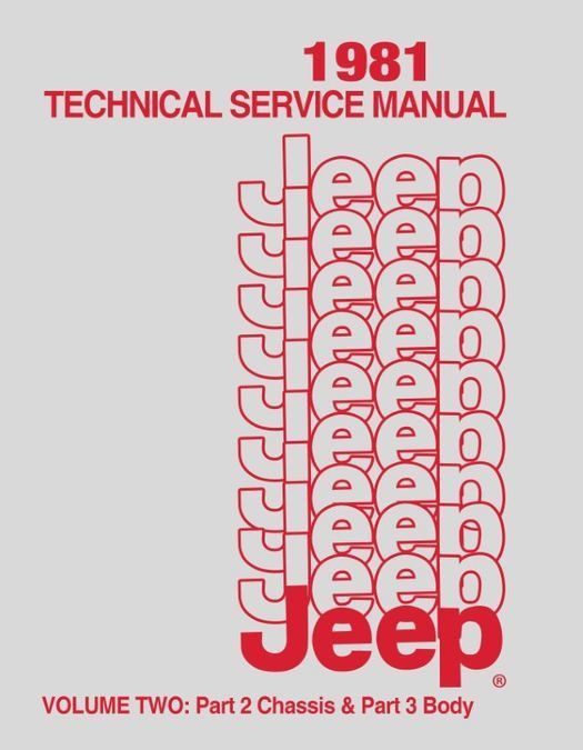 1981 Jeep Shop Manual - OEM