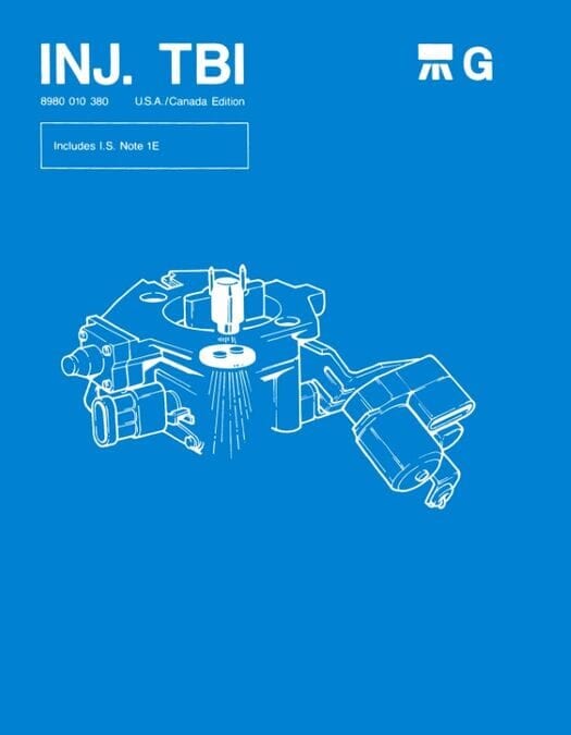 1983 - 1987 Jeep INJ. TBI / Throttle Body Fuel Injection Service Manual