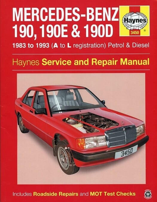 MercedesBenz 190, 190E, 190D Repair Manual 19831993 Haynes 3450