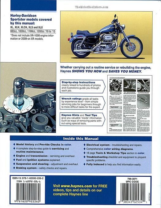 2001 Harley Davidson XLH SPORTSTER Models Factory Service Shop Repair Manual 