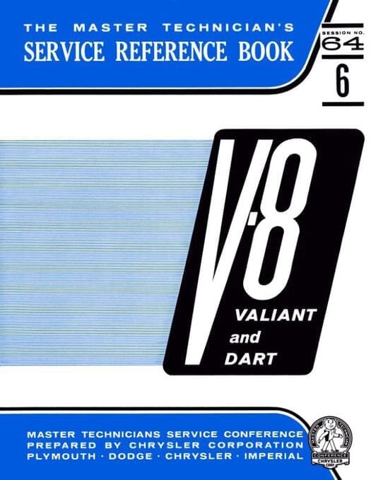1964 V8 (273 ci) Valiant, Dart, Barracuda Service Reference Book