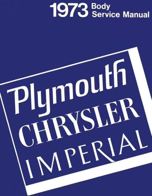 1973 Plymouth, Chrysler, Imperial Body Service Manual