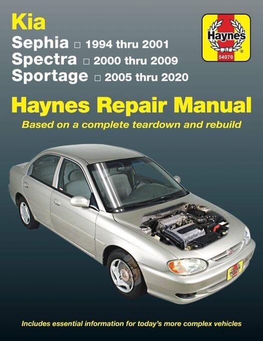 KIA Sephia, Spectra, Sportage Repair Manual 1994-2020 | Haynes