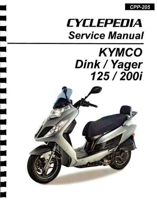 KYMCO Dink / Yager 125cc / 200cc Scooter Repair Manual 2009-2012