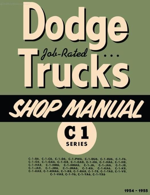 1954-1955 Dodge Truck C-1 Shop Manual